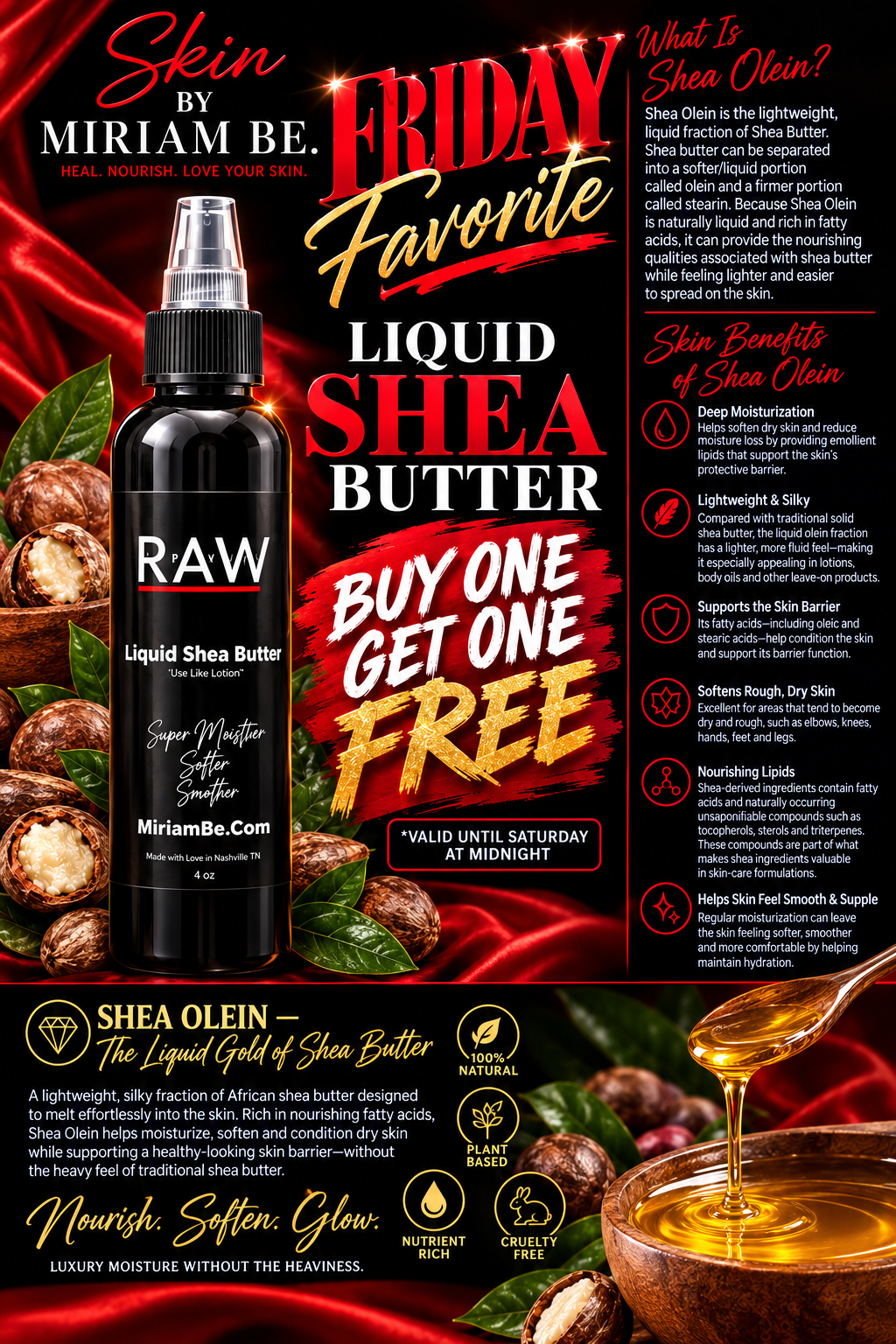 Friday Favorite-Liquid Shea Butter -BOGO